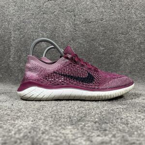 Nike Free Run Flyknit 2018 942839-600 Women Size 7.5 Raspberry Red Running Shoes